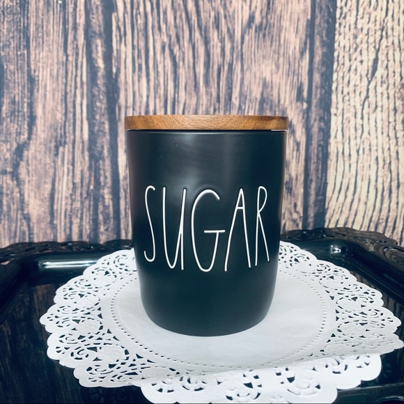 Rae Dunn Black Jar wood Lid NWT - Picture 5 of 5